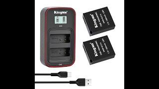 [KingMa] DMW-BLE9 / DMW-BLG10 Battery (2-Pack) and Fast Dual Charger Set for Panasonic Lumix