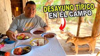 Asi es un #desayuno  TIPICO #salvadoreño  en el Campo #elsalvador