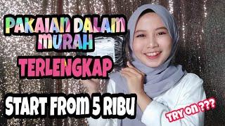 SHOPEE HAUL - UNBOXING CELANA DALAM , BRA WANITA TERMURAH START FROM 5 RIBU AJA !!!