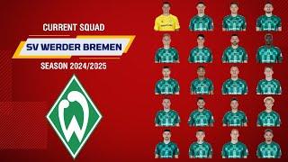 SV Werder Bremen Current Squad For Season 2024/2025 | Bundesliga