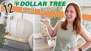 12 Dollar Tree fall home decor DIY's on a budget