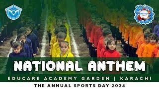  NATIONAL ANTHEM ECHOES, MARKING THE START OF ANNUAL SPORTS DAY 2024! | EDUCARE ACADEMY GARDEN