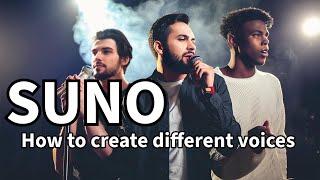 Suno ai: How to create different voices