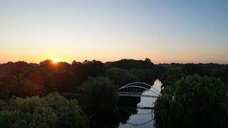 River Great Ouse at Bedford by drone - 4k - DJI mini 3 pro