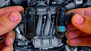 شستشو سوزن انژکتور اب90 و ساندرو (Dacia Logan and Sandro car injector needle)