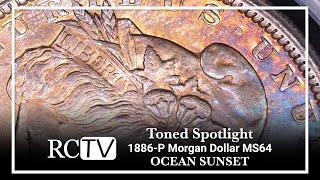 Toned Spotlight: 1886-P Morgan Dollar MS64 “Ocean Sunset”