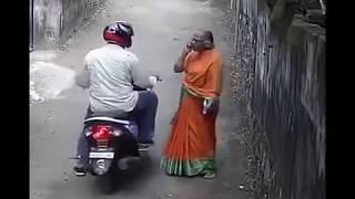 Chain Snatcher in Kerala snatched old lady chain -Chain Robbery Video Chain Snatching Video in India