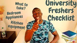 University Freshers Checklist 2022 - What you should take to university!