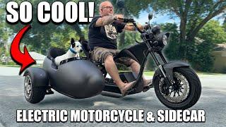 The COOLEST electric motorcycle just got cooler! Eahora M1PS & Sidecar