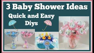 3 Quick and Easy Baby Shower Diy Ideas/ For Boys or Girls