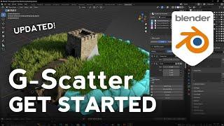 Blender G-Scatter - Getting started TUTORIAL