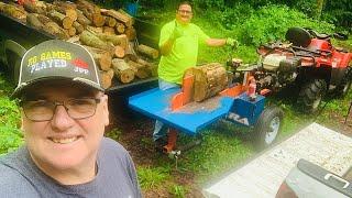 FIREWOOD | Splitting ready to burn ash/elm from Mike’s truck to mine