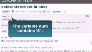 unless statement in Ruby