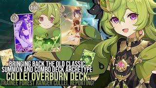 Satisfying 10 DMG One Skill Combo Overburn Collei Deck | Collei Genshin TCG | Genshin Impact TCG