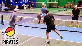 4.5+ Pickleball Men's Doubles at Teams Tournament with Rally Scoring