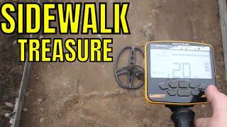 Metal Detecting Under A Sidewalk | Untouched for 50 Years