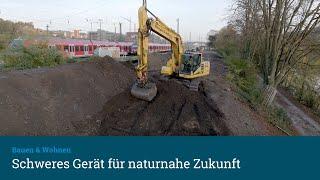 Wo bereits am neuen Park gearbeitet wird | Teil 2 der Dokumentation zum Neckaruferpark