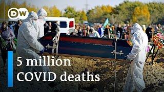 Global COVID-19 death toll surpasses 5 million | DW News