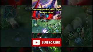 Cara menggunakan skill 2 Argus dengan benar #shorts #mobilelegendsbangbang #argus