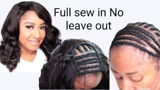 FULL SEW IN NO LEAVE OUT || DIY