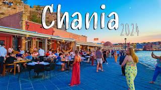 Chania Crete, walking tour 4k, Greece Chania 2024