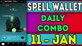 Spell Wallet Daily Puzzle 11 january 2025 | Spell Wallet Daily Combo | Spell Wallet | Agp