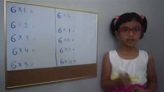 Trick to learn 6 times table for kids