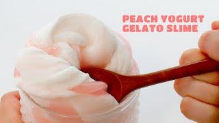 복숭아 요구르트 젤라또 / 슬라임 / 아이스크림 / PEACH YOGURT GELATO / slime / ももヨーグルトジェラート / スライム / asmr / 팔레트슬라임