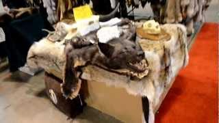 Wolf Rug, Bear Rug, Real Fur Coats and Hats at Sportman's Expo Denver