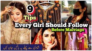 9-Tips Girl Needs to Know Bfr Marriage | How To Prepare For Marriage | Guide To Bride | WomeniaATF