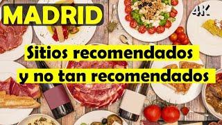 MADRID-donde comer en el centro bien y barato