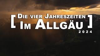 Die vier Jahreszeiten im Allgäu 4k | scenic relaxation | Von Winter bis Winter im Jahr 2024