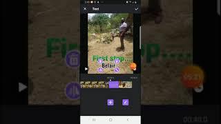 Creating videos using the app Filmigo