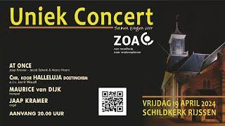 Uniek concert  - Samen zingen voor ZOA