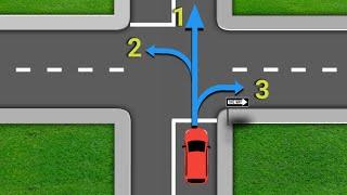 In which direction you are allowed to continue driving/driving tips/Right of way