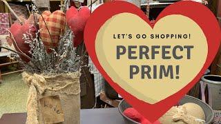 Primitive Valentine's Decor! SHOP WITH ME! Soooo cute!