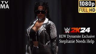 WWE 2K24 CAW Show | REW Dynamite Exclusive Stephanie Needs Help - CAW Universe Mode Series