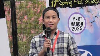 Hopong Naga 'king of comedy is back @ 11th Spring Fest St Joseph College Jakhama @hopongplays