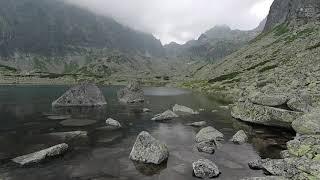 Velicke pleso and Batizovske pleso.  Waterfall Skok.  Vysoké Tatry  High Tatras Slovakia