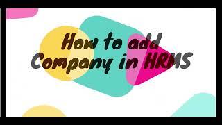 AEL HRMS - Add Company