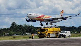 Surinam Airways | A340-300 | Pride of Suriname | First arrival at Johan Adolf Pengel Int’l airport