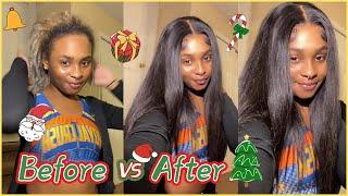 Review For Lace Closure Wig | 4x4 HD Lace 18Inches Straight Wig Install Ft. #Elfinhair