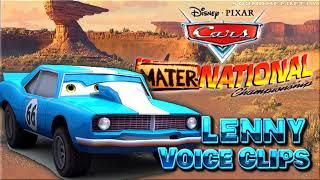 All Lenny Voice Clips • Cars Mater-National Championship • Voice Lines (Greg Baldwin)