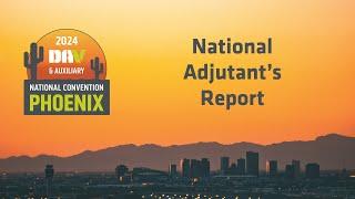 National Adjutant's Report