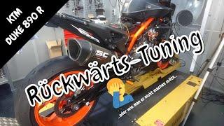 KTM 890DUKE-R:  Tuning mal anders... wer billig kauft, kauft zweimal..