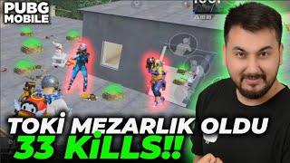 TOKİ MEZARLIK OLDU 33 KİLLS!! / PUBG MOBILE