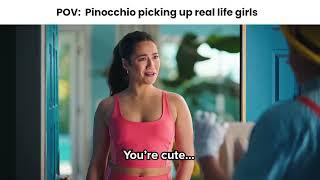 POV: Pinocchio Picking Up Real Lift Girls Door To Door