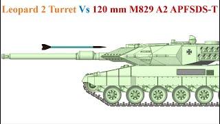 120 mm M829A2 APFSDS-T Vs Leopard 2 Turret # Armor Piercing Simulation Part-1