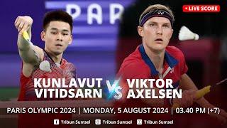 LIVE SCORE - Kunlavut Vitdsarn VS Viktor Axelsen | FINAL PARIS 2024 OLYMPIC GAMES BADMINTON