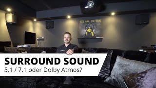 Surround-Sound - 5.1, 7.1 oder Dolby Atmos Sound? Die gängigen Sound Formate erklärt....